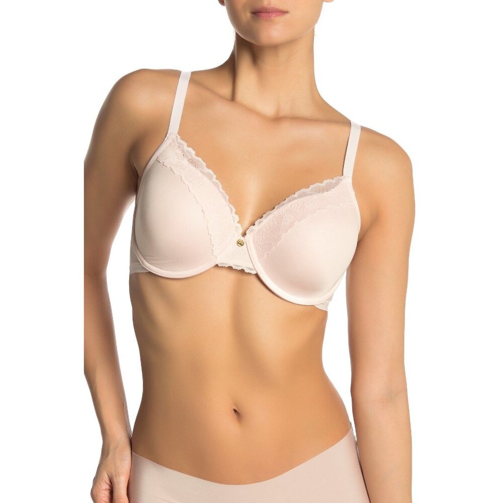 🆕NATORI Refined Full Underwire T-Shirt Bra 34D Tulle #7313219